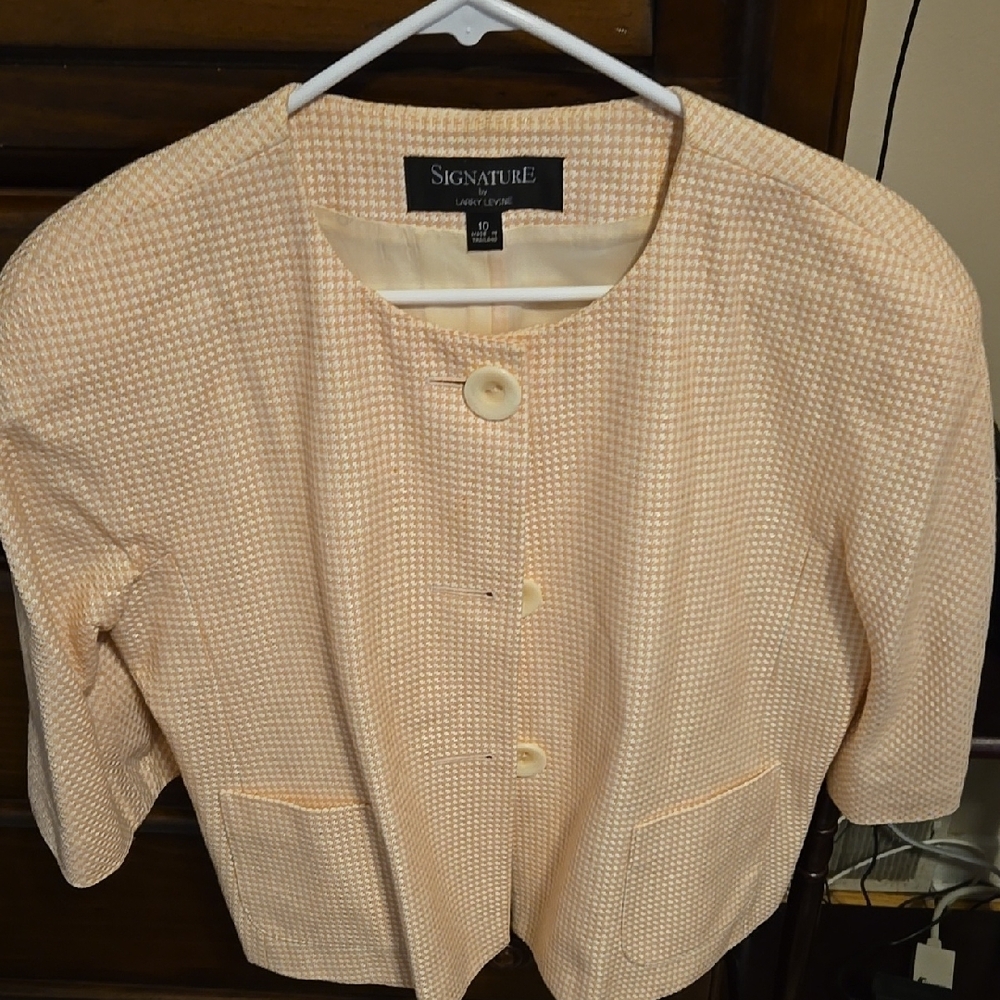 Salmon And Cream Signature Women's Cream Jacket
